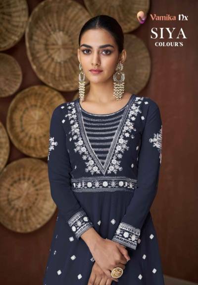 Siya Colours By Vamika Beautiful Festive Wear Designer Gown Collection